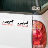 デンマーク犬の進化 バンパーステッカー (トラック上)