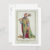 デンマーク王ハロルド「エスタンペス王」 ポストカード (正面/裏面)