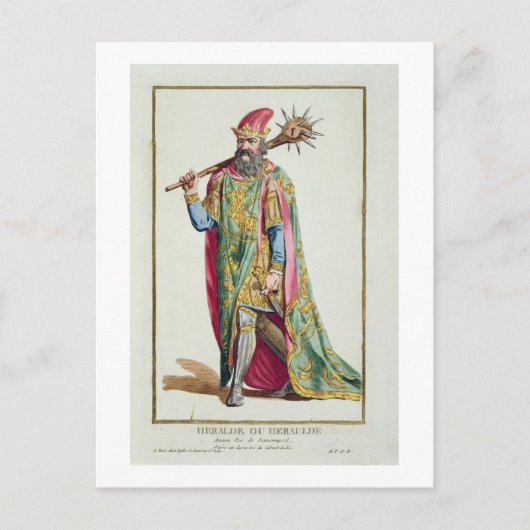 デンマーク王ハロルド「エスタンペス王」 ポストカード (正面)