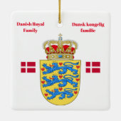 デンマーク王室ののクリスマス飾り セラミックオーナメント (裏面)