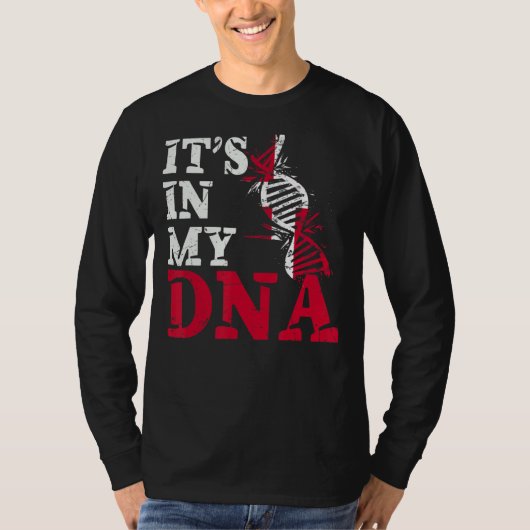 デンマーク私のDnaデンマーク国旗のデンマーク Tシャツ (正面)