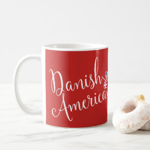 デンマーク系アメリカ人の絡み合ったハートマグ コーヒーマグカップ
