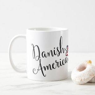 デンマーク系アメリカ人の絡み合ったハートマグ コーヒーマグカップ