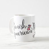 デンマーク系アメリカ人の絡み合ったハートマグ コーヒーマグカップ (正面左)