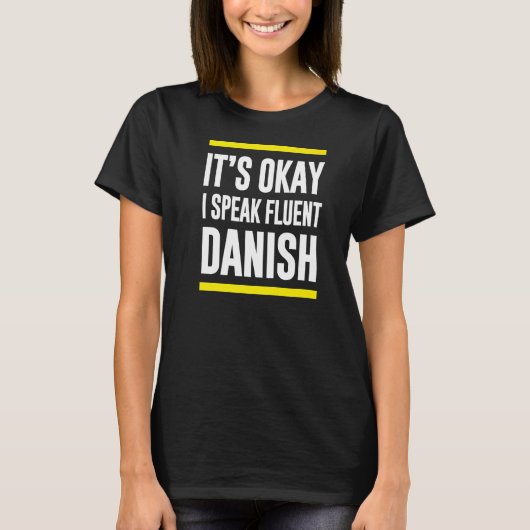デンマーク話の国籍はOk Tシャツ (正面)