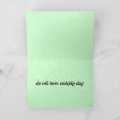 デンマーク語ハッピーバースデーカード カード (内部)