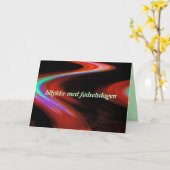 デンマーク語ハッピーバースデーカード カード (黄色い花)