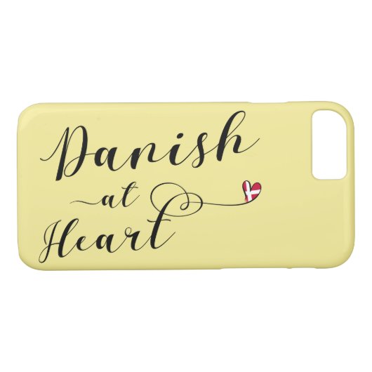 デンマーク語ハート携帯電話ケース,デンマーク Case-Mate iPhoneケース (裏面(横))