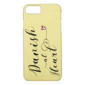 デンマーク語ハート携帯電話ケース,デンマーク Case-Mate iPhoneケース (裏面)