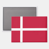 デンマーク長方形磁石国旗 マグネット (正面/裏面)