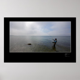 デンマーク魚釣りのフライ ポスター