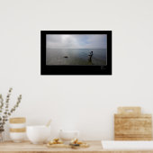 デンマーク魚釣りのフライ ポスター (キッチン)