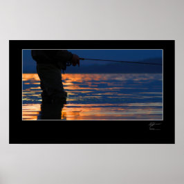 デンマーク魚釣りのフライ ポスター