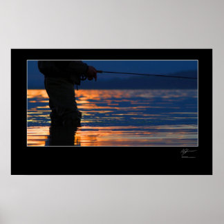 デンマーク魚釣りのフライ ポスター