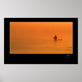 デンマーク魚釣りのフライ ポスター