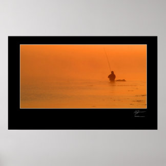 デンマーク魚釣りのフライ ポスター