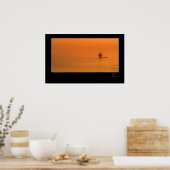 デンマーク魚釣りのフライ ポスター (キッチン)