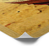 デンマーク魚釣りボート ポスター (角)