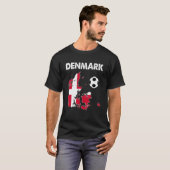 デンマーク2022サッカー代表デンマーク語 Tシャツ (正面フル)
