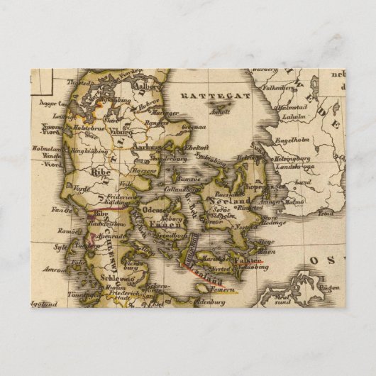 デンマーク、アイスランド 2 ポストカード (正面)