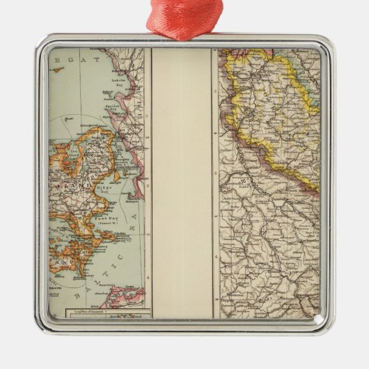 デンマーク、アルザスロレーヌ、Palatinate メタルオーナメント (正面)