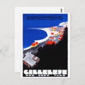 デンマーク・ギレエ復元ヴィンテージ旅行ポスター ポストカード (正面/裏面)