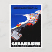 デンマーク・ギレエ復元ヴィンテージ旅行ポスター ポストカード (正面)