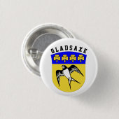 デンマーク，グラドサクスの紋章 缶バッジ (正面&裏面)