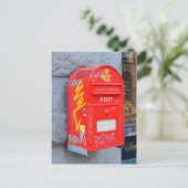 デンマーク，コペンハーゲンのメールボックス ポストカード (スタンド正面)