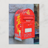 デンマーク，コペンハーゲンのメールボックス ポストカード (正面)