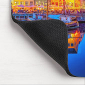 デンマーク，コペンハーゲンの夕日 マウスパッド (コーナー)