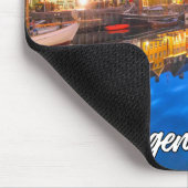 デンマーク，コペンハーゲンの夕日 マウスパッド (コーナー)