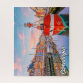 デンマーク,コペンハーゲンの美しい歴史都市 ジグソーパズル (縦)