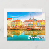 デンマーク,コペンハーゲンの象徴的な都市 ポストカード (正面/裏面)