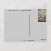 デンマーク，コペンハーゲン ポストカード (裏面)