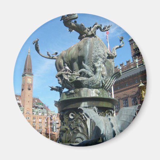 デンマーク，コペンハーゲン マグネット (正面)