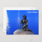 デンマーク,コペンハーゲン,人魚の小さな像 ポストカード (正面/裏面)