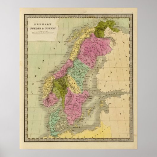 デンマーク、スウェーデン、ノルウェー ポスター (正面)