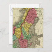 デンマーク、スウェーデン、ノルウェー ポストカード (正面/裏面)