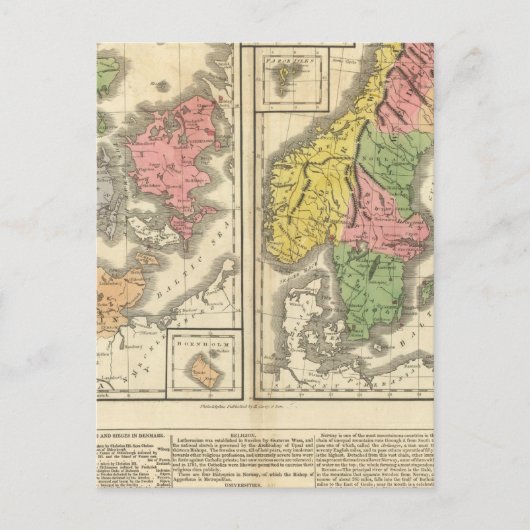 デンマーク、スウェーデン、ノルウェー ポストカード (正面)