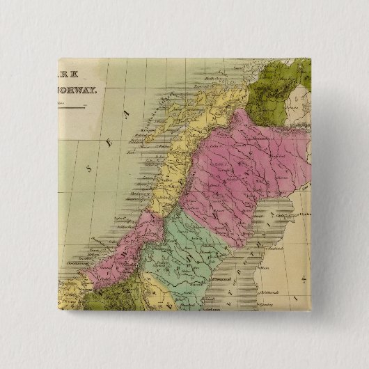 デンマーク、スウェーデン、ノルウェー 缶バッジ (正面)