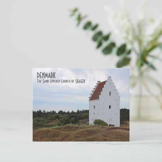 デンマーク、スコアゲンサンド教会はがき! ポストカード (スタンド正面)