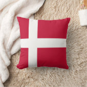 デンマーク（デンマーク）フラグ クッション (ブランケット)