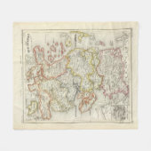 デンマーク、ドイツ2 フリースブランケット (正面(横))