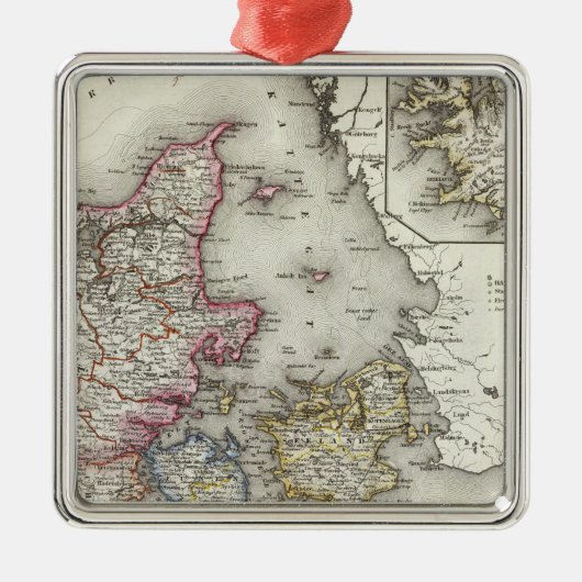 デンマーク、ドイツ メタルオーナメント (正面)