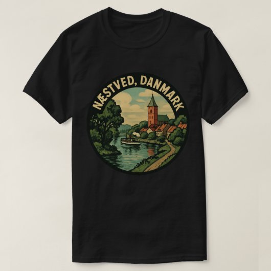 デンマーク ネストヴェズ教会 Tシャツ (デザイン正面)