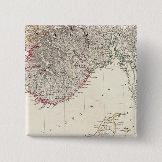 デンマーク、ノルウェーのpt 缶バッジ (正面)