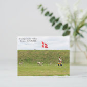 デンマーク、バイキングランド Fyrkat ポストカード! ポストカード (スタンド正面)