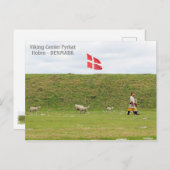 デンマーク、バイキングランド Fyrkat ポストカード! ポストカード (正面/裏面)