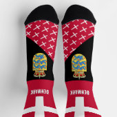 デンマーク、ファッション、デンマーク国旗、愛国心 ソックス (上部)